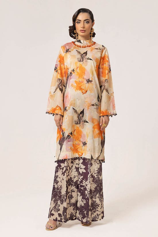 2 Piece Unstitched Printed Lawn Suit TL-52126