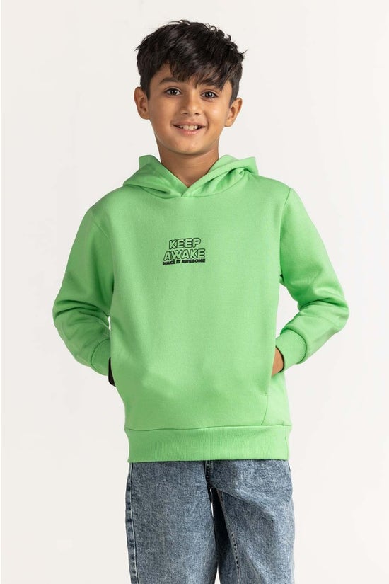 Green Basic Sweatshirt 224-312-020