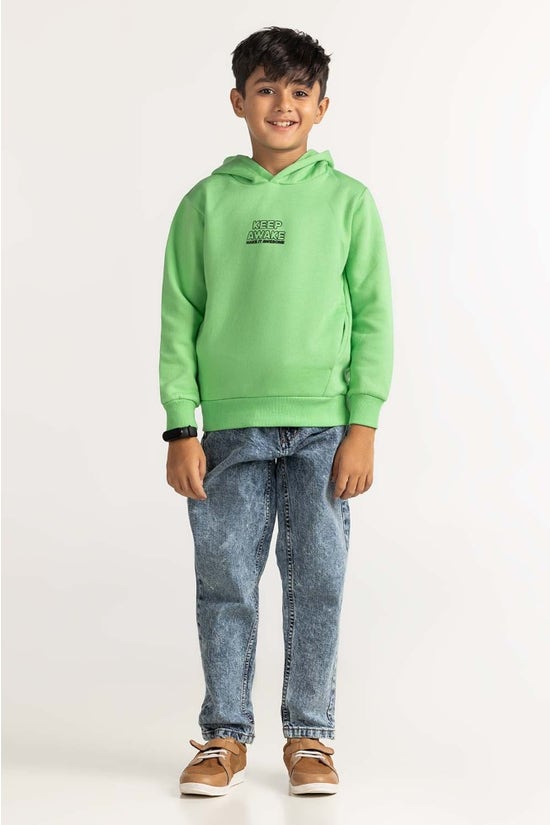 Green Basic Sweatshirt 224-312-020
