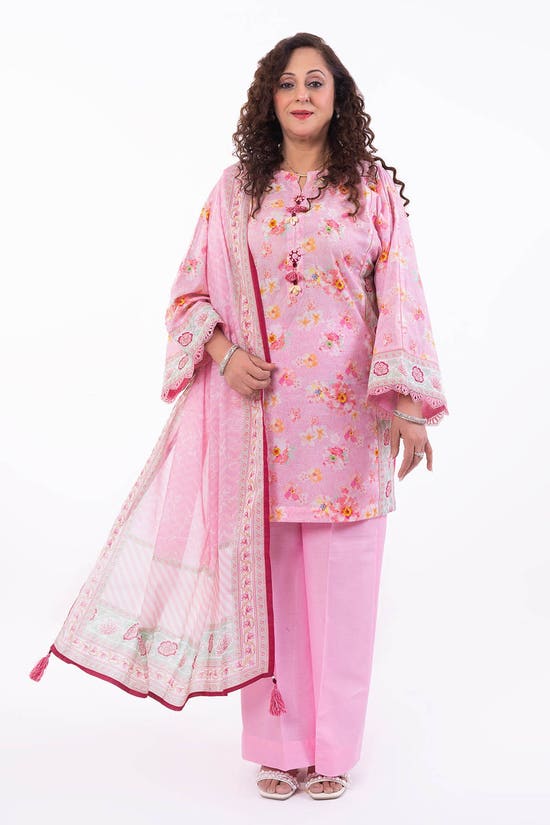 3 Piece Unstitched Printed Lawn Suit CL-52128 A
