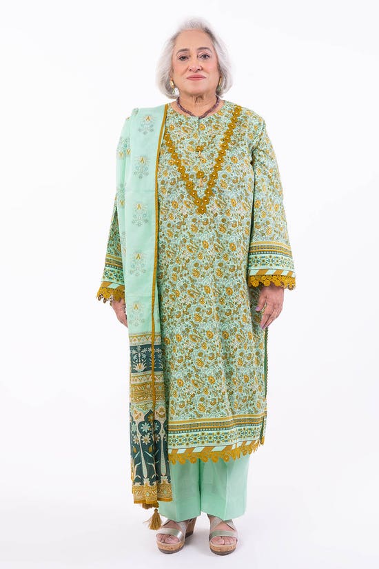 3 Piece Unstitched Printed Lawn Suit CL-52372 B