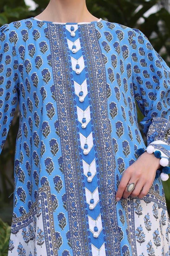 3 Piece Unstitched Printed Lawn Suit with Printed Lawn Dupatta CL-52506