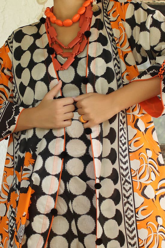 3 Piece Unstitched Printed Lawn Suit with Printed Lawn Dupatta CL-52527