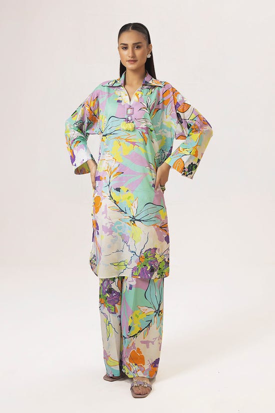 2 Piece Unstitched Printed Lawn Suit TL-52132