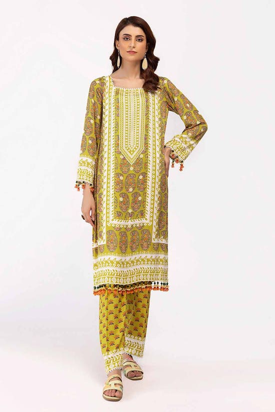 2 Piece Unstitched Printed Cotail Suit VT-42009
